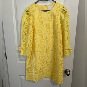 Lilly Pulitzer Kavianna Dress Finch Yellow Size 4 NWT